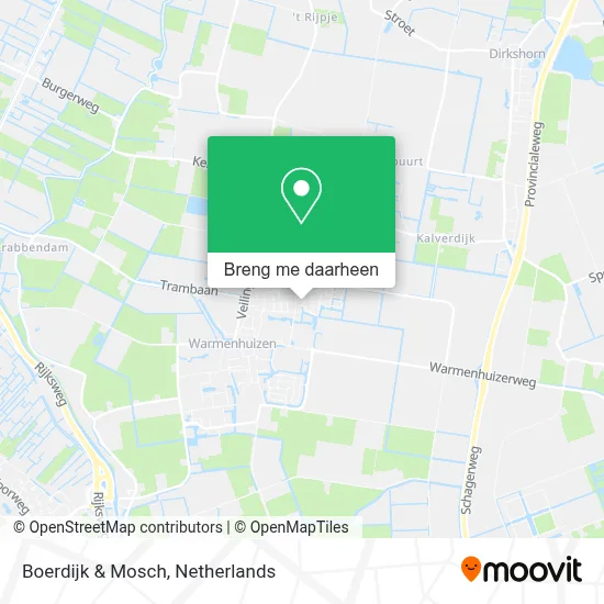 Boerdijk & Mosch kaart