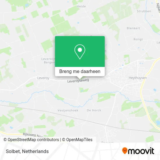 Solbet kaart