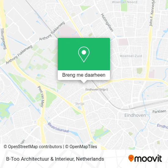 B-Too Architectuur & Interieur kaart