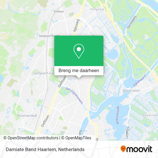 Damiate Band Haarlem kaart
