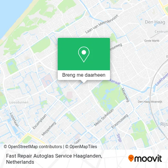 Fast Repair Autoglas Service Haaglanden kaart