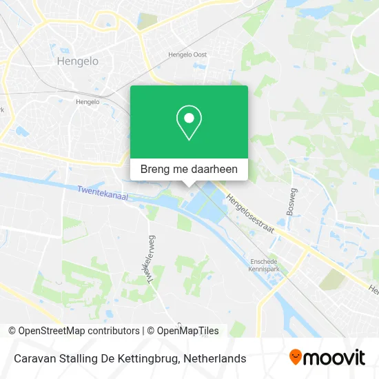 Caravan Stalling De Kettingbrug kaart