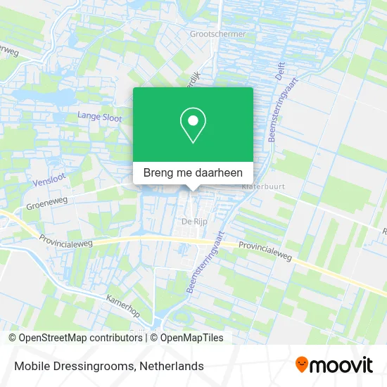 Mobile Dressingrooms kaart