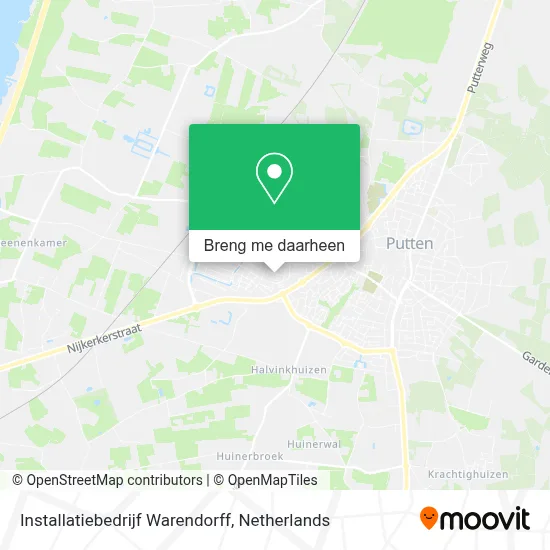 Installatiebedrijf Warendorff kaart