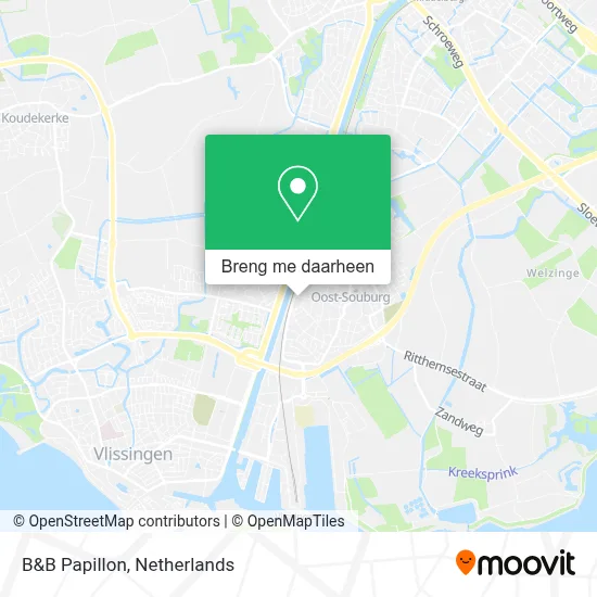 B&B Papillon kaart