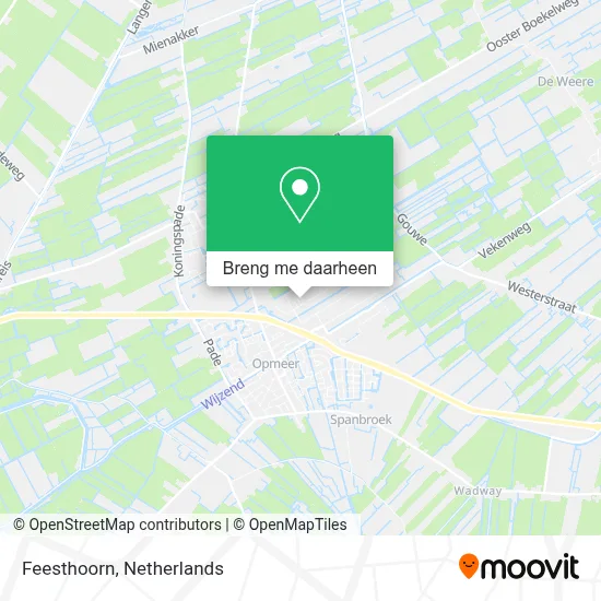 Feesthoorn kaart