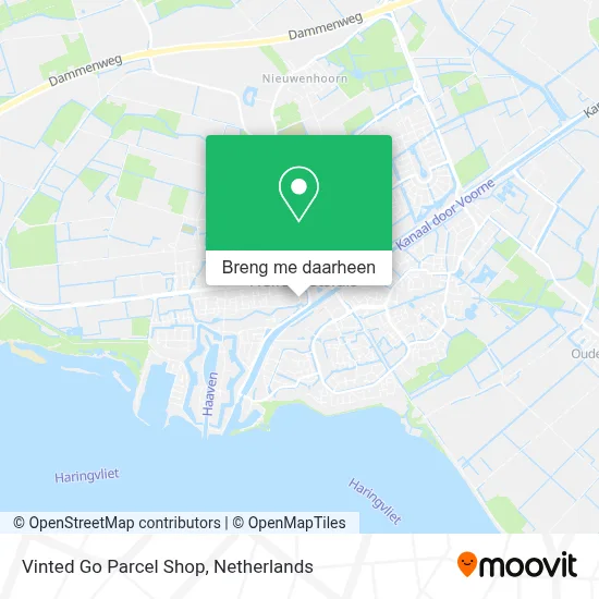 Vinted Go Parcel Shop kaart