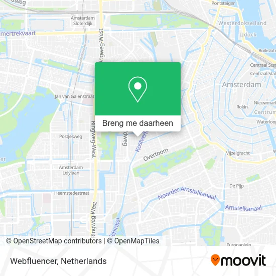 Webfluencer kaart