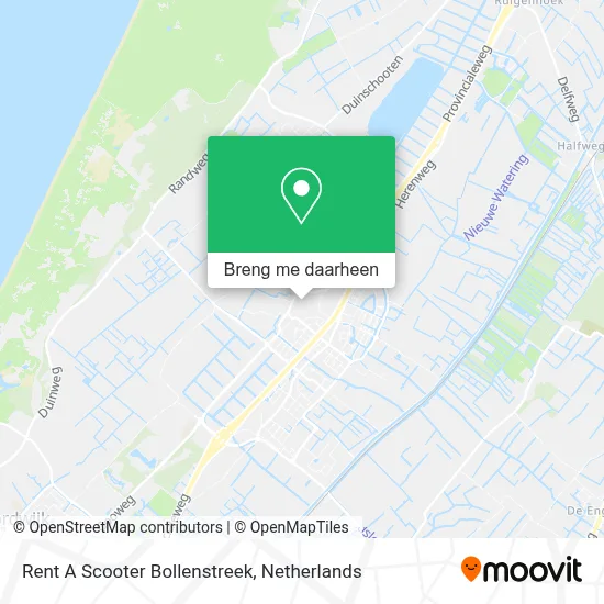 Rent A Scooter Bollenstreek kaart