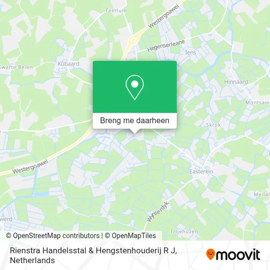 Rienstra Handelsstal & Hengstenhouderij R J kaart