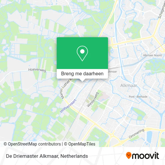 De Driemaster Alkmaar kaart