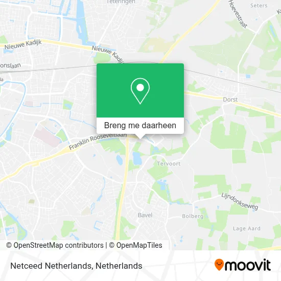 Netceed Netherlands kaart