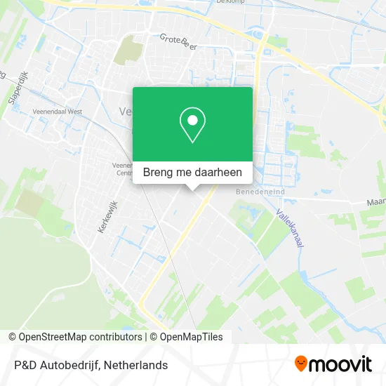 P&D Autobedrijf kaart
