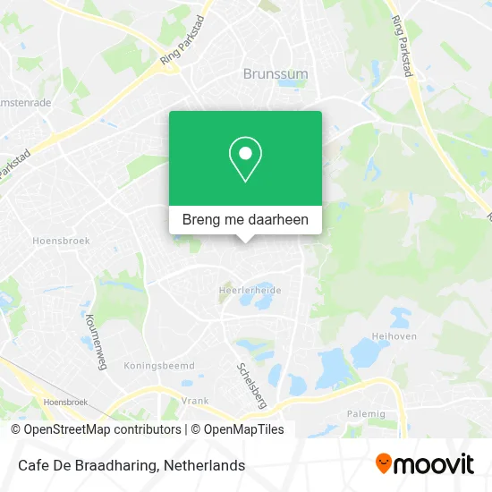 Cafe De Braadharing kaart