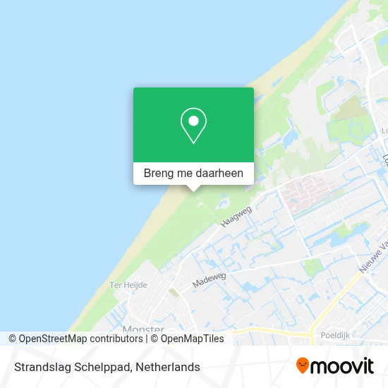 Strandslag Schelppad kaart