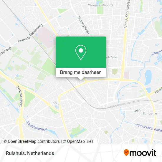 Ruishuis kaart
