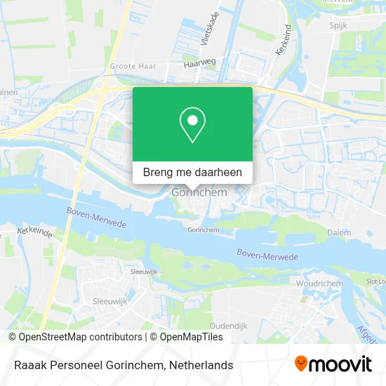Raaak Personeel Gorinchem kaart