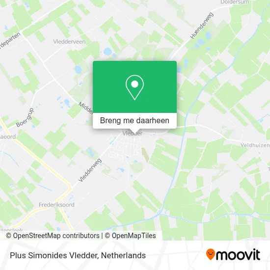 Plus Simonides Vledder kaart