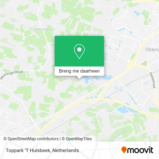 Toppark 'T Hulsbeek kaart