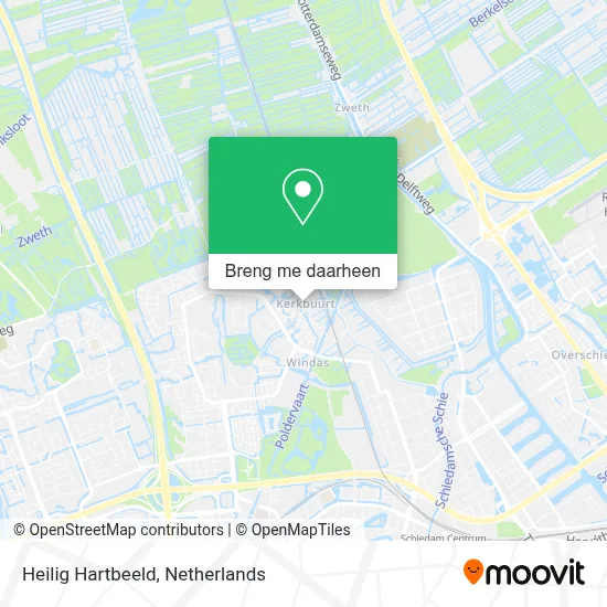 Heilig Hartbeeld kaart