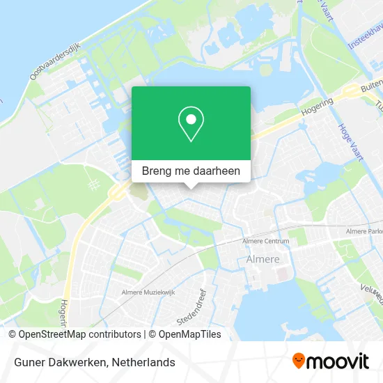 Guner Dakwerken kaart