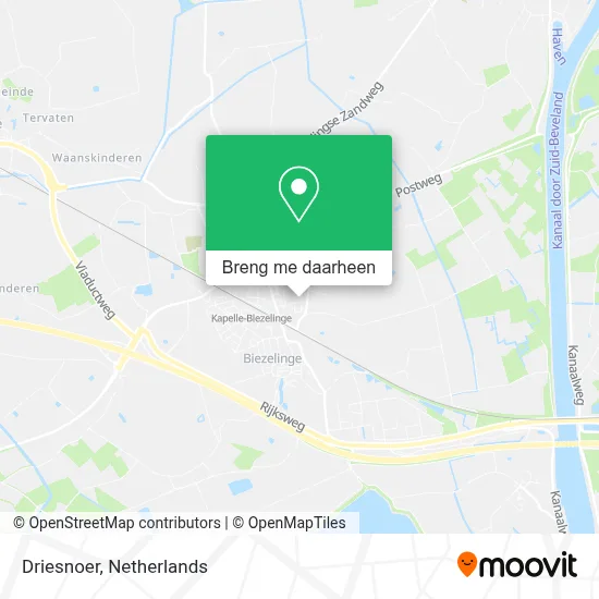 Driesnoer kaart
