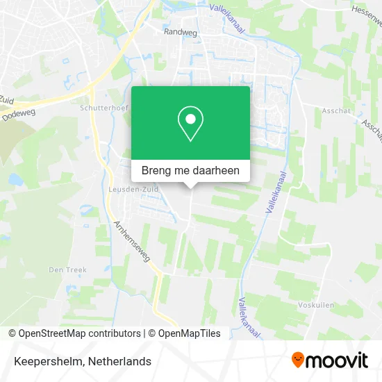 Keepershelm kaart