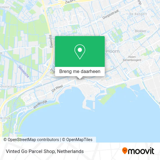 Vinted Go Parcel Shop kaart
