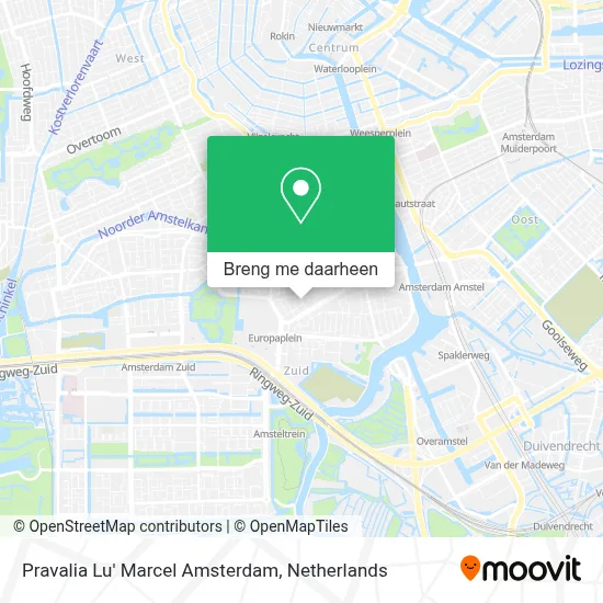 Pravalia Lu' Marcel Amsterdam kaart