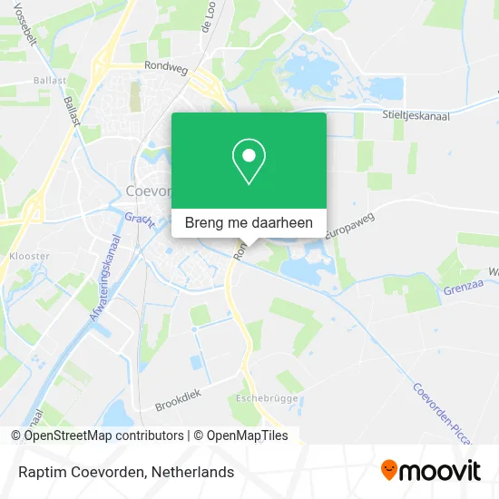Raptim Coevorden kaart