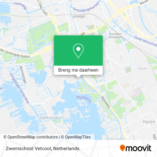 Zwemschool Vetcool kaart