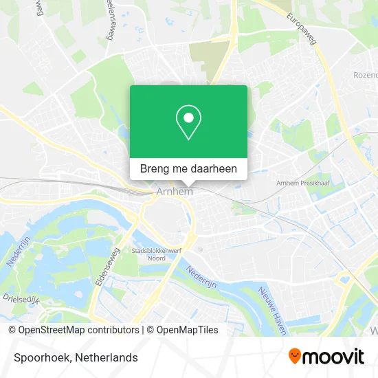 Spoorhoek kaart