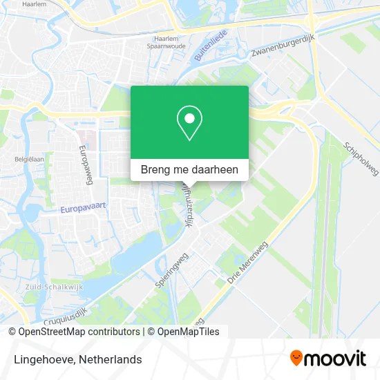 Lingehoeve kaart