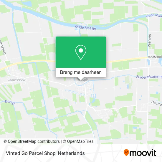 Vinted Go Parcel Shop kaart