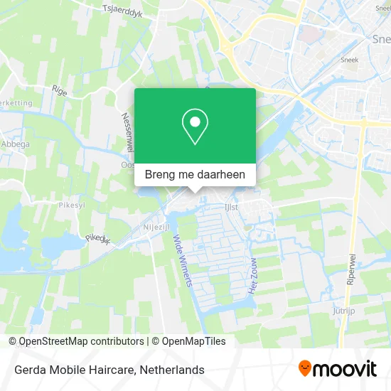 Gerda Mobile Haircare kaart