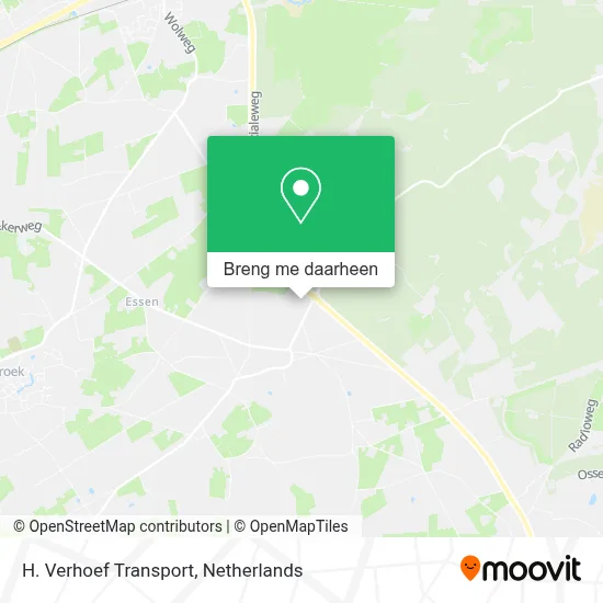 H. Verhoef Transport kaart