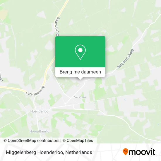 Miggelenberg Hoenderloo kaart