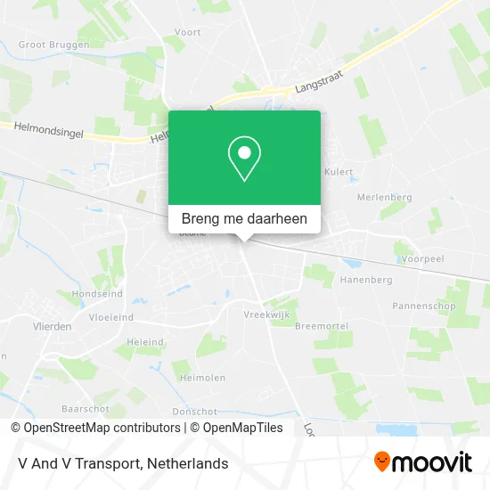 V And V Transport kaart