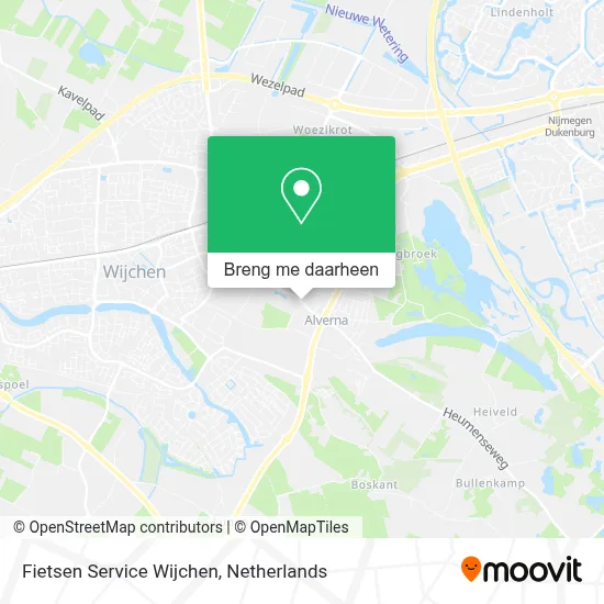 Fietsen Service Wijchen kaart