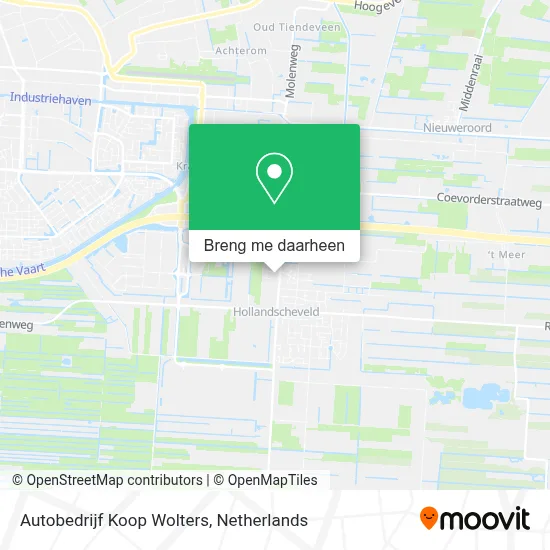 Autobedrijf Koop Wolters kaart