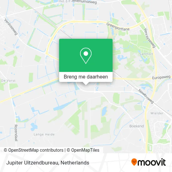 Jupiter Uitzendbureau kaart