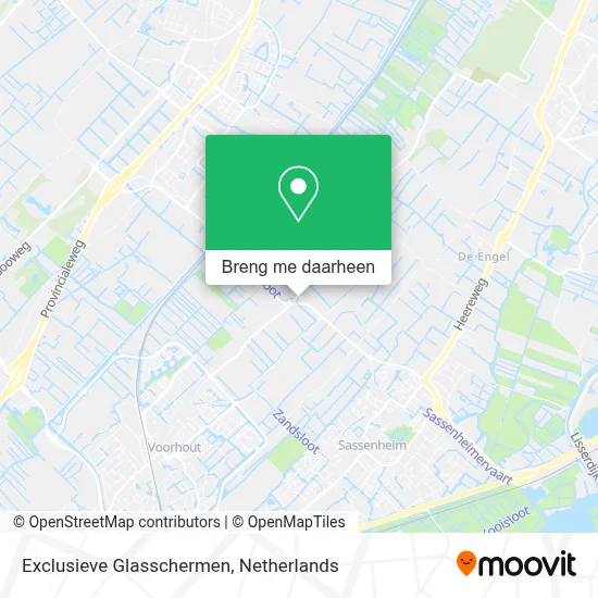 Exclusieve Glasschermen kaart