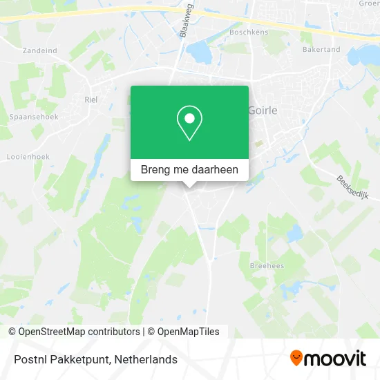 Postnl Pakketpunt kaart