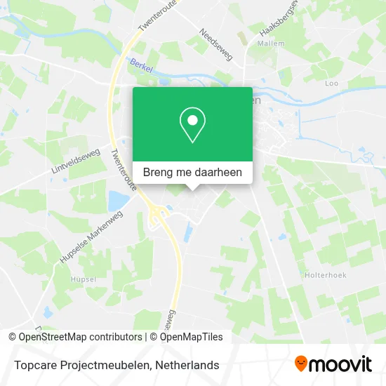Topcare Projectmeubelen kaart