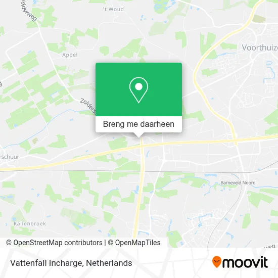 Vattenfall Incharge kaart