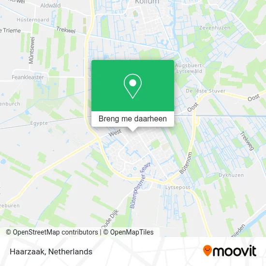 Haarzaak kaart
