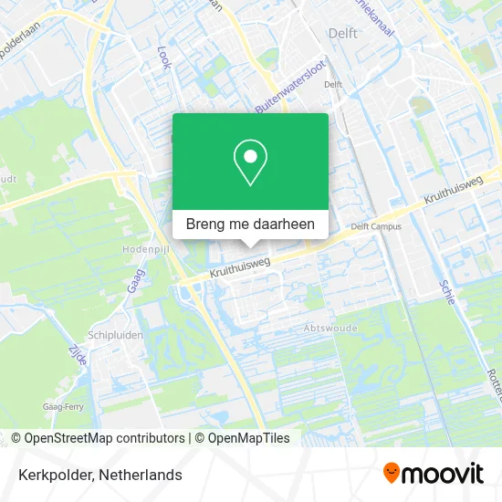 Kerkpolder kaart