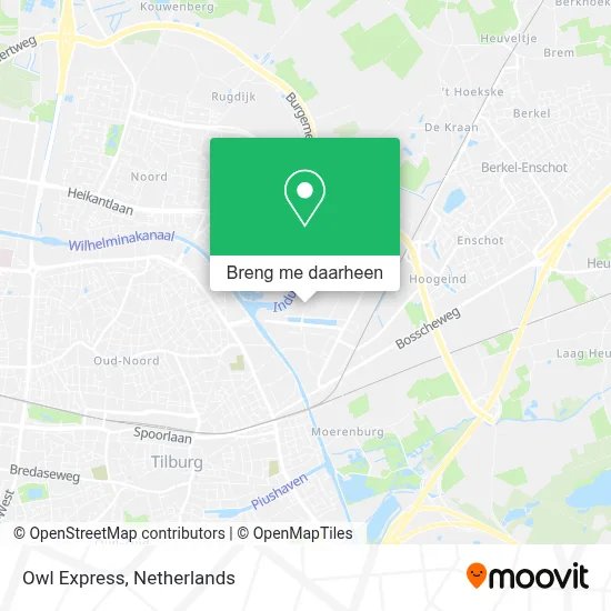 Owl Express kaart