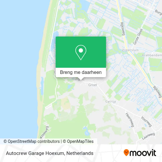 Autocrew Garage Hoexum kaart