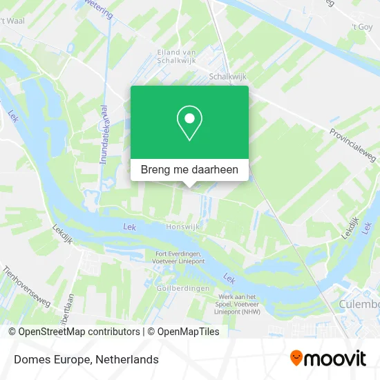 Domes Europe kaart